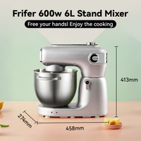 Robot pâtissier multifonctionnel avec fonction pétrissage et fermentation de la pâte, batteur sur socle électrique