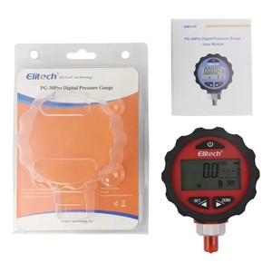 PG-30 Pro Red <strong>Blue</strong> Digital Pressure <strong>Gauge</strong> High/Low Pressure for HVAC 87+ Refrigerants Backlight Plastic 0.001MPa - Product Image 2