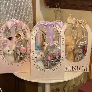 Cajas de embalaje de bolsos de flores portátiles de gran oferta para el Día de San Valentín Cajas de papel elegantes para floristerías - Product Image 3