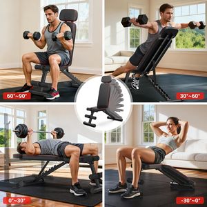 Hot-Selling Foldable Home Fitness Bench Multi-Functional Adjustable Dumbbell Bench <b>Press</b> Sit-Up for Cross-Border Weight-Bearing - Product Image 6