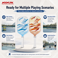 Raquette de pickleball en fibre de verre à noyau alvéolé, approuvée USAPA, style sportif, légère et durable pour l'entraînement et le divertissement (vente en gros)