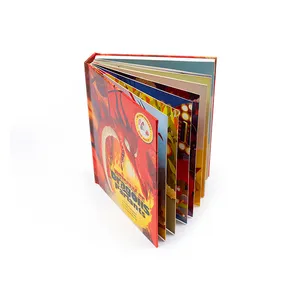 מוצר באיכות גבוהה מותאם אישית ילדים חינוך 3d עיצוב צביעה לוח הספר הדפסת כריכה קשה ספרי תינוק לילדים