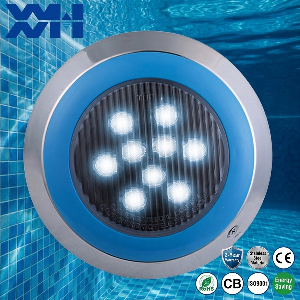 No-Leak Guarantee Double Silicone Seal Solve Water Ingress Condensation Issues Wall Surface Mounted Swimming Pool Lamp