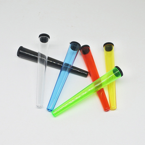 Tube en PS transparent de 16x112mm avec bouchon à vis en PP, qualité alimentaire, flacon étanche pour l'emballage de herbes, tabac, épices et produits à fumer - Vente en gros - Product Image 2
