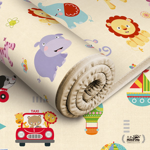 Tapis d'éveil Huaying pour bébé 180x150cm, épais, imperméable, pour nourrissons et tout-petits, jouet doux avec imprimé animal - Product Image 2