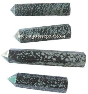 Guérison Flocon De Neige Obsidienne Obélisque Point Fournisseur - Product Image 1