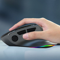 2,4G + Ratón para juegos con cable Retroiluminación RGB Disponible Diseño ergonómico personalizado Ratón para jugadores