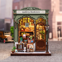 CuteBee Promotion Kit de maison miniature DIY CWGC214, Nook de lecture en bois, Puzzle 3D en bois, Kit d'artisanat DIY, Kit Nook de lecture DIY