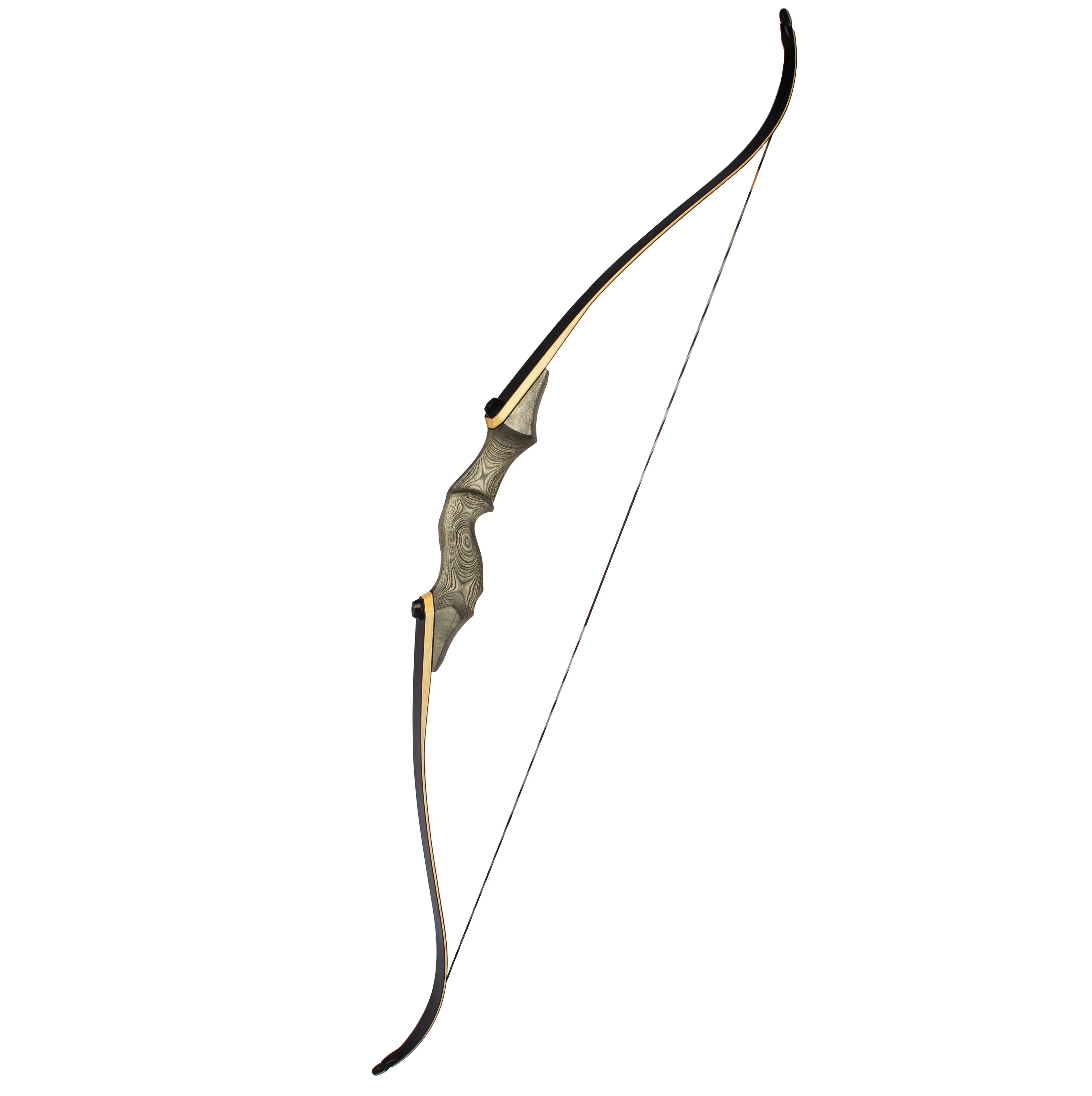 Arco recurvo de competición de pesca de caza, Flecha de Tiro con Arco 30-50 libras, elevador de madera, extremidades laminadas, F178