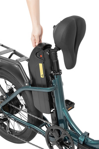 Bicicleta Eléctrica Urbana DYU C9 de 20 Pulgadas con Neumáticos Anchos de Largo Alcance, Motor Trasero de 250W, 7 Velocidades, 36V, Cuadro de Acero, Plegable - Product Image 5