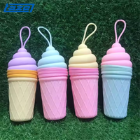 TAZE Trousse à crayons, porte-monnaie, trousse de maquillage, sac de voyage et organiseur en silicone, motif crème glacée, très populaire MII63