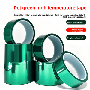 Cinta Adhesiva de Silicona de Doble Cara Resistente a Altas Temperaturas ALX PET Verde, Impresión Personalizada para Vidrio Laminado, Circuito PCB - Product Image 5