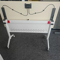 Bureau d'ordinateur pliable moderne en métal pour usage domestique/bureau, qualité commerciale, modèle QINGSHUAI QS-X50, vente en gros