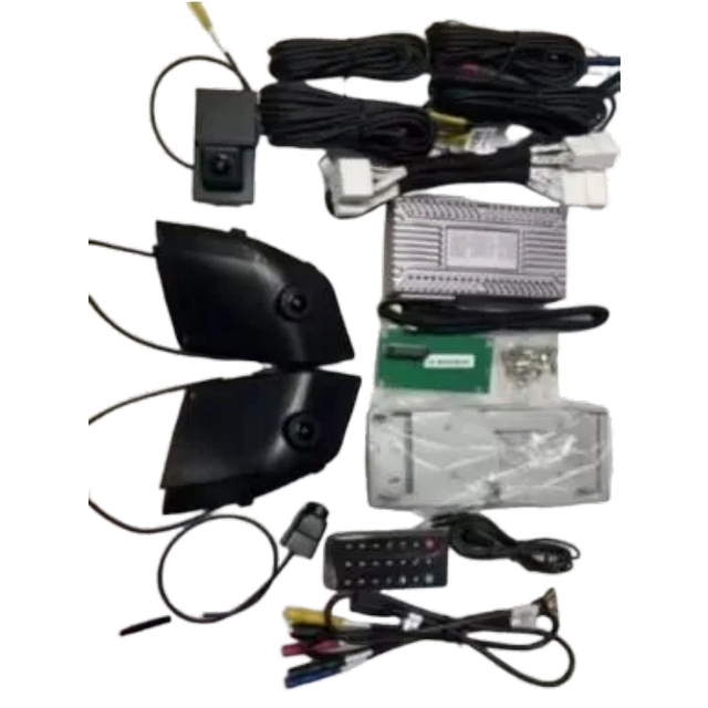 Panoramic Bird Eye View 360 Degree AHD 1080P Waterproof  Car Reverse Camera System Compatible for Toyota24-25 Prado Land 250