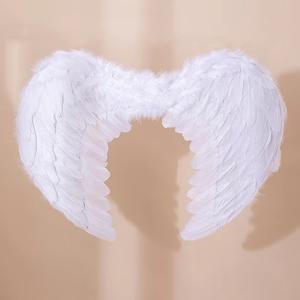 Ali <span class=keywords><strong>d</strong></span>'<span class=keywords><strong>angelo</strong></span> personalizzabili con colorante aureola di piume pura-fantasia per spettacoli di festa in Costume da parata - Product Image 3