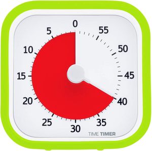 Time Management Productivity Pomodoro Timer Visual Study Timer for Kids Cooking Kitchen <b>Square</b> Plastic Mechanical Countdown - Product Image 3