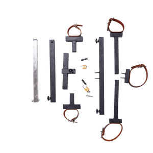 สายรัดข้อเท้าแบบเปิดอเนกประสงค์ หนัง Sm พร้อมเข็มขัดปรับระดับได้ สำหรับผู้ใหญ่ ใช้ในสถานสถานพักผ่อนทางเพศ - Product Image 4