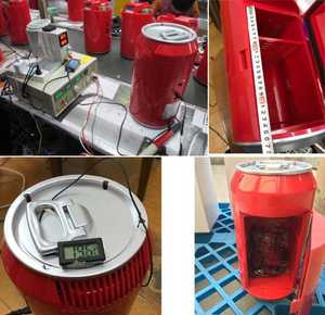 <span class=keywords><strong>Mini</strong></span> réfrigérateur portable à vente chaude, 6 L, capacité de 8 canettes, refroidissement Peltier, forme de canette - Product Image 6