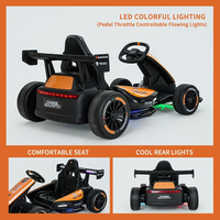 Fournisseur d'usine 24V 14AH Voiture électrique pour enfants personnalisée en plastique, type kart à drift, avec lumière LED dynamique