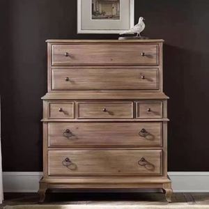 Lit double en bois massif de bouleau sculpté style colonne romaine, design pastoral américain, pour chambre d'enfant, noir, personnalisé, moderne et élégant, style français - Product Image 6