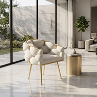 Fauteuil d'appoint moderne de luxe, mobilier de salon, mobilier de maison, canapé, base en métal, chaise de salon de beauté en velours, chaise bulle