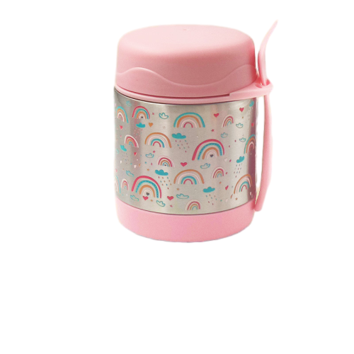 Arc-en-ciel rose argenté