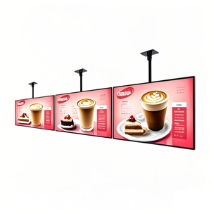 Alto brillo 700-1500nits centro comercial, comida rápida, cafetería, tienda de bebidas publicidad pantalla Lcd tablero de menú Digital para restaurante - Product Image 1