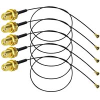 Câble coaxial RF1.13 SMA femelle vers UFL traversant, à faible perte, avec pigtail et rallonge, pour WiFi, GPS, drone, IoT