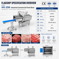 Machine automatique à trancher les steaks de bœuf avec épaisseur réglable de 1 à 32 mm