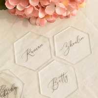 Cartes de table personnalisées en acrylique pour mariage, cartes rectangulaires avec nom, cartes de placement pour banquet, fête, décoration d'événements