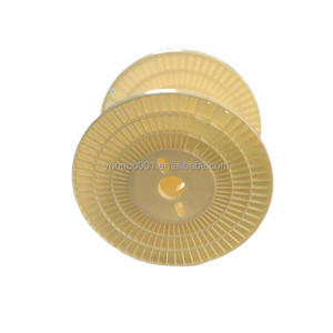 Bobine de câble conductrice professionnelle industrielle en ABS/PS, 400 mm, blanche/noire, diamètre du tube 170 mm, trou central 50 mm, emballage - Product Image 3