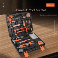 Kit d'outils explosifs 105 pièces en acier au carbone, ensemble d'outils de quincaillerie domestique, kit de réparation d'urgence, tournevis, ODM OEM