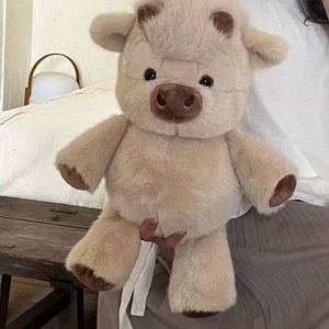 Peluche de Cerdito y Vaca para Dormir, Almohada de Peluche, Muñeco de Poliéster y Algodón PP, de 0 a 24 Meses - Product Image 4
