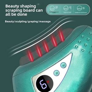 Eléctrico Gua Sha Vibración Calefacción Gua Sha Lifting Vibrador Cara Cuello Masajeador - Product Image 4