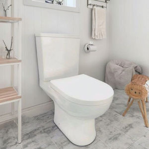 SUNRISE Moderne Élégant Confort Hauteur Céramique <span class=keywords><strong>WC</strong></span> Hauteur surélevée Pan Fermer Couplé Double Chasse Monté Au Sol Hôtel Toilette - Product Image 6