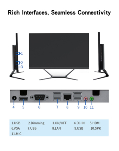 กราฟิกอินเดียอิสระประสิทธิภาพสูง WIFI คอมพิวเตอร์5g 4K 60Hz IPS ช่วงสีสูงและการกระจายความร้อนที่มีประสิทธิภาพสูง - Product Image 6