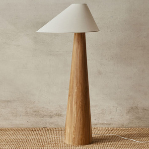 Wabi-Sabi สไตล์ญี่ปุ่นย้อนยุคชั้นโคมไฟผ้าไม้ธรรมชาติเหล็กก่อสร้างสำหรับห้องนั่งเล่นห้องนอนโซฟาข้างเตียงการศึกษา - Product Image 1