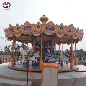 Hot Amusement Park Rides Kids Best 24 Seats Carousel Rides Merry Go Round Rides Carousel For Sale