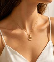 Collier Pendentif Soleil Anti-ternissement Étanche Bijoux Océaniques Collier Vague Colliers de Mode