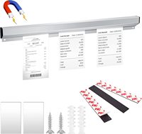 Porte-commandes en aluminium Porte-contrôles coulissants Porte-commandes magnétique pour restaurant Porte-tickets