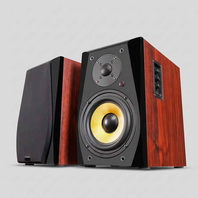 Genuine FAV-7 FiiO Active High-Fidelity Bookshelf HIFI Speakers Audiophile Audio System Hi-Res Audio Three-Way Wood for