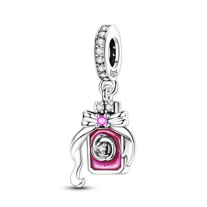 Pendentif Charm Mickey Mouse Séduisant avec Zircon, Plaqué Or Rose Argenté, Forme Cœur, Unisexe, Usage Quotidien - Product Image 3