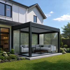 Solárium de Aluminio Prefabricado, Invernadero de Vidrio Personalizado para Jardín Exterior, Extensión de Patio para Villa - Product Image 6