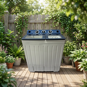 Nueva <span class=keywords><strong>Lavadora</strong></span> Eléctrica Semiautomática de Doble Tina de Gran Capacidad (<span class=keywords><strong>11</strong></span> <span class=keywords><strong>kg</strong></span>) de Carga Superior para Ropa, Zapatos y Uso en Hoteles - Product Image 4