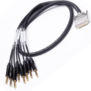 Cavo di Connessione <span class=keywords><strong>Audio</strong></span>/Video HD DB25 Maschio a 8 X 635mm Mono Plug Pro <span class=keywords><strong>Tools</strong></span> con Treccia di Protezione - Product Image 3