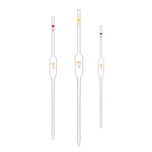Cristalería de laboratorio al por mayor 10mL 15mL 25mL 50mL pipeta medidora de vidrio bombilla de laboratorio pipeta volumétrica mora - Product Image 4