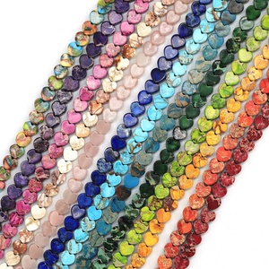 Cuentas de Corazón de <span class=keywords><strong>Jaspe</strong></span> Imperial Sea Sedient de 6mm, Naturales, Certificadas por GIC, Cuentas Sueltas Coloridas para Joyería DIY, Collar, Pulsera, Pendientes 15 - Product Image 2