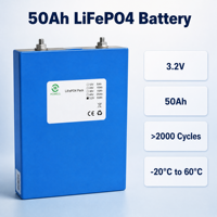 Sel Baterai LiFePO4 Prismatic Pouch 3.2V 30Ah 40Ah 50Ah untuk Sistem Tenaga Surya UPS E-Bike
