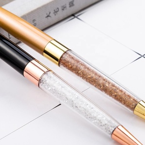 Recuerdo de <span class=keywords><strong>Boda</strong></span>, Bolígrafo de Corona Personalizado con Logotipo, Bolígrafo de Cristal con Corona Dorada Rosa - Product Image 3