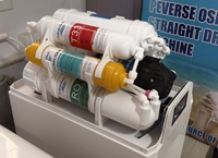 Système de filtration d'eau RO électrique 100 GPD avec réservoir métallique intégré, purificateur d'osmose inverse sans réservoir à 6 étapes pour la maison